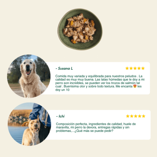 Reseñas de clientes sobre latas BARF Wild Balance para perros