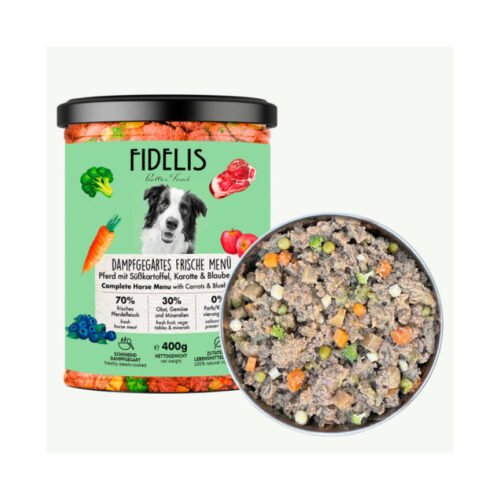 Fidelis Menú Fresco Caballo con Batata y Zanahoria 400g