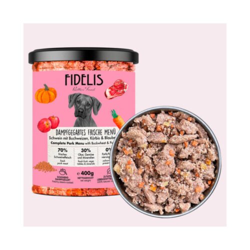 Fidelis Menú Fresco Cerdo con Alforfón y Calabaza 400g