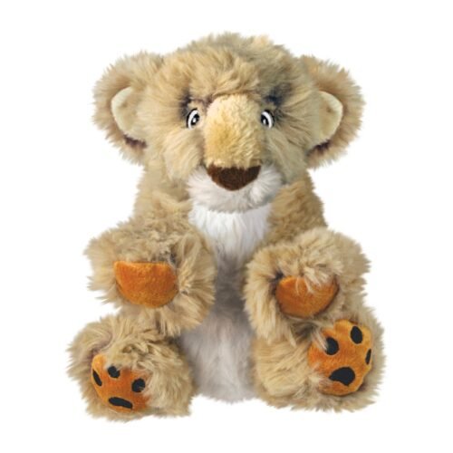 Juguete de felpa KONG Comfort Kiddos Lion Lg con texturas suaves