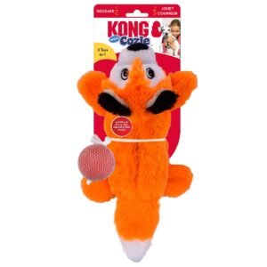 Juguete para perro KONG Cozie Pocketz Fox Medium en su empaque original con logo de KONG