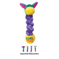 Juguete elástico para perro KONG Squiggles Assorted Small modelo burro morado
