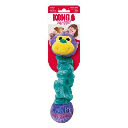 Infografía de medidas del KONG Squiggles Assorted Small indicando 9 pulgadas de altura