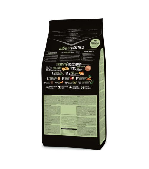 Información nutricional y tabla de alimentación Ownat Ultra Mini Adult