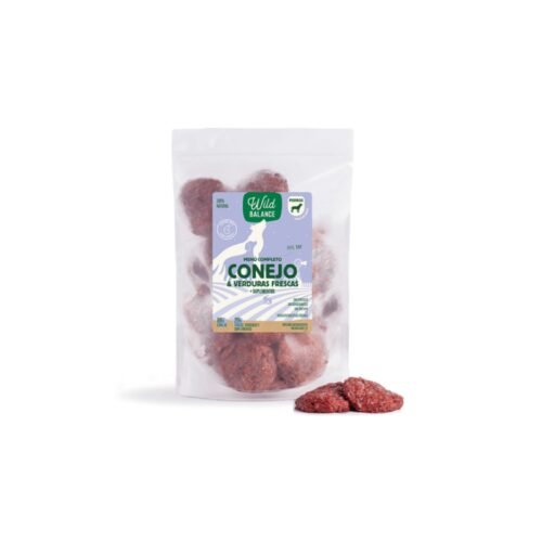 Wild Balance Menú BARF Conejo y Verduras Frescas bolsa de comida congelada