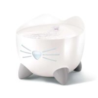 Combo Catit PIXI fuente y comedero para gatos en blanco