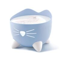 Combo Catit PIXI fuente y comedero para gatos en azul
