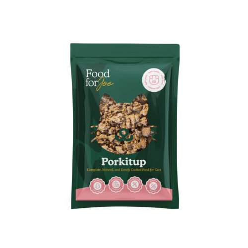 Food for Joe Porkitup comida cocinada cerdo gatos