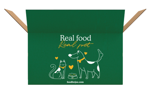 Caja de envio Food for Joe Real Food Real Pet