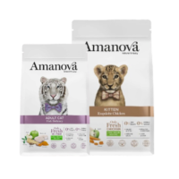 Comida Seca Amanova gato Natura Diet Esterilizado Chicken & Vegs