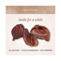 Tres orejas de cerdo grandes deshidratadas