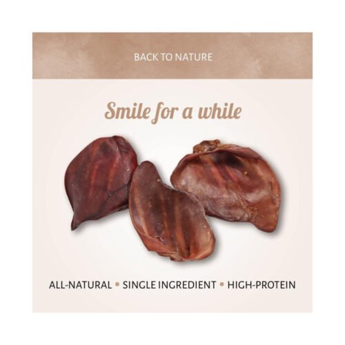 Tres orejas de cerdo grandes deshidratadas