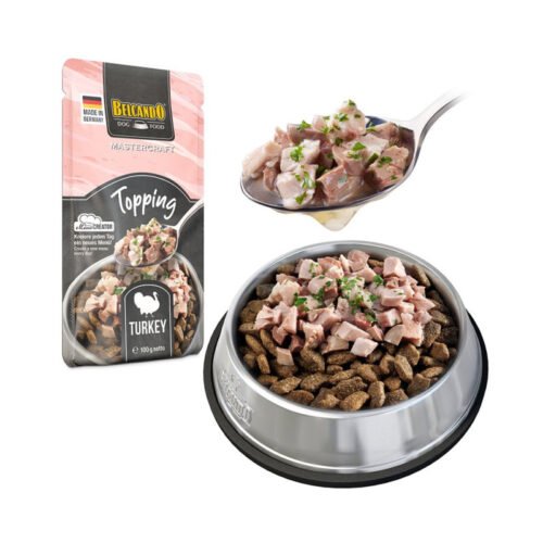 Belcando Mastercraft Topping Pavo mezclado con alimento seco en bol