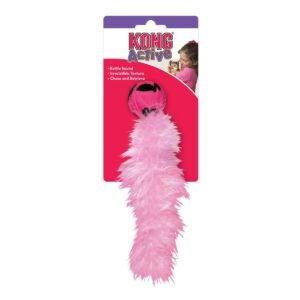 Juguete para gatos KONG Cat Active Wild Tails en color rosa con empaque original