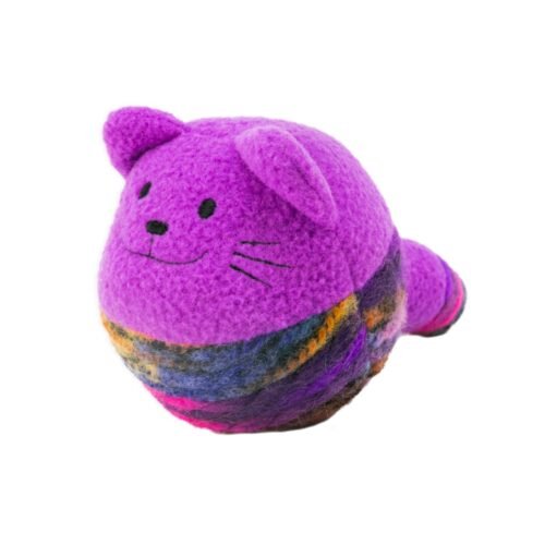 Juguete de peluche y lana reforzada KONG Cat Yarnimals Assorted color púrpura