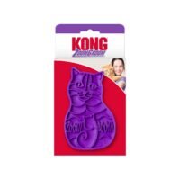 Cepillo para gato KONG Cat ZoomGroom en su empaque original de color morado