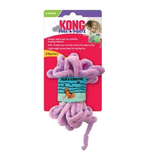 kong-pull-a-partz-yarnz-assorted-packagingHBkXA Juguete para gatos KONG Pull-A-Partz Yarnz Assorted en su empaque original con catnip