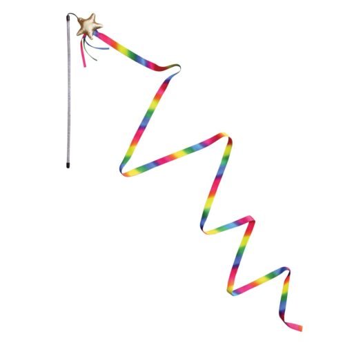 kong-teaser-stellar-varita-cinta-extendidaWHgpp Varita interactiva KONG Teaser Stellar con cinta de arcoíris extendida en zig-zag