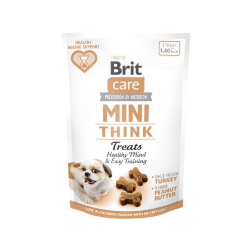 Brit Care Dog Mini Think Treats 50g snack funcional cerebro perros mini