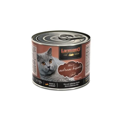 Leonardo Rico en Hígado comida húmeda gato lata 200g