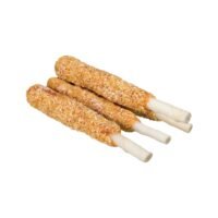 PREMIO Corn Dogs con pato Trixie - detalle textura stick de maíz