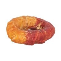 Denta Fun Ring con pollo y pato Trixie - detalle del anillo masticable con doble sabor