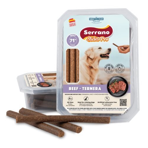 Serrano Sticks Pro de Ternera Beef barritas premium perro Barcelona