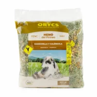 Orycs Heno con Manzanilla y Caléndula 500g heno natural del Pirineo para conejos y roedores