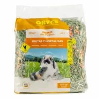 Orycs Heno con Frutas y Hortalizas 500g heno natural con manzana para conejos y roedores