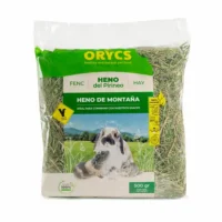 ORY-Heno-del-Pirineo-heno-de-montana Orycs Heno de Montaña 1kg heno alto en fibra del Pirineo para conejos y roedores