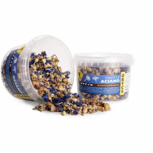 Orycs Snack Aciano 45g snack natural diurético y antiinflamatorio para conejos y roedores