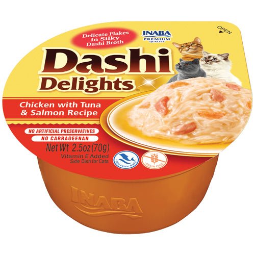 Dashi Delights Pollo con Atun y Salmon Para Gato