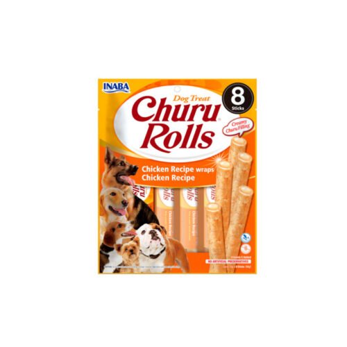 Churu Dog Rolls de pollo con queso para perros