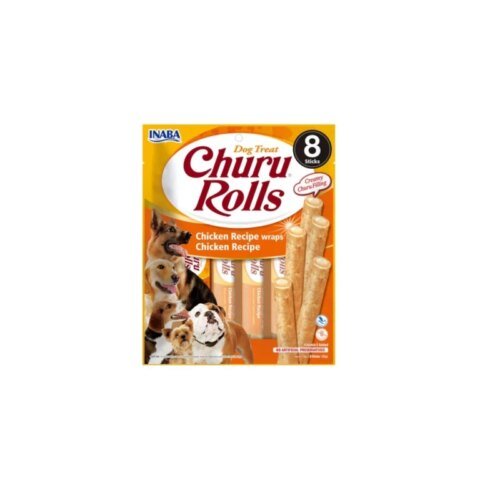 Churu Dog Rolls de pollo para perros - Sticks cremosos