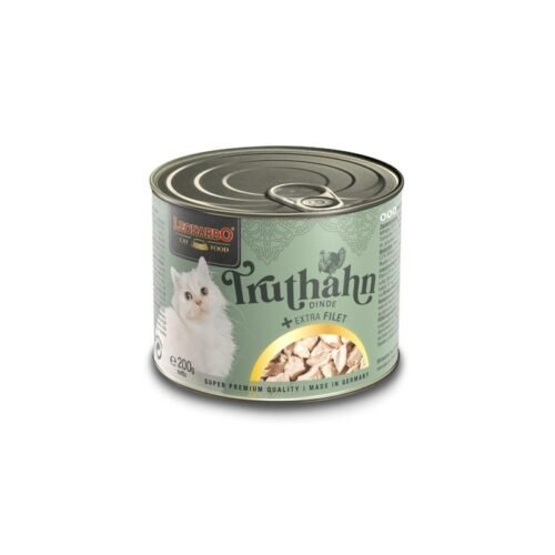 Leonardo Pavo Extra Filete comida húmeda gato lata 200g