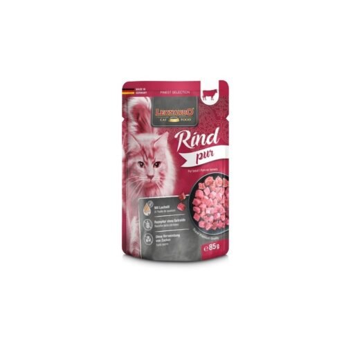 Leonardo Puro en Ternera pouch comida húmeda monoproteica gato 85g