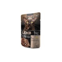 Leonardo Cordero Pulled Ternera comida húmeda gato pouch 70g
