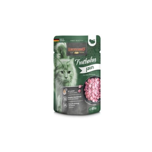 Leonardo Puro en Pavo pouch comida húmeda monoproteica gato 85g