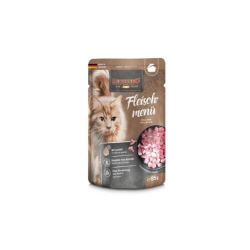 Leonardo Menú de Carne comida húmeda gato pouch 85g