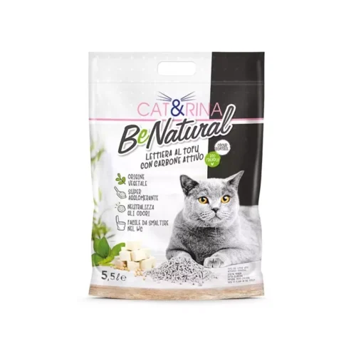 Cat&Rina BeNatural Arena ecologica de Tofu con Carbon Activo 5,5L