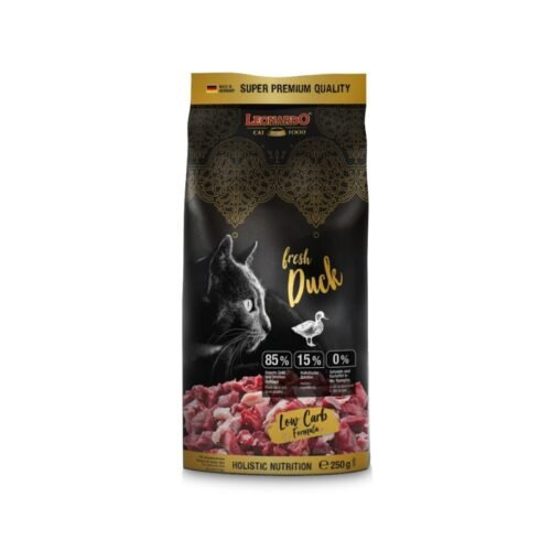 Leonardo Fresh Duck pato aves pienso gato 85% carne fresca