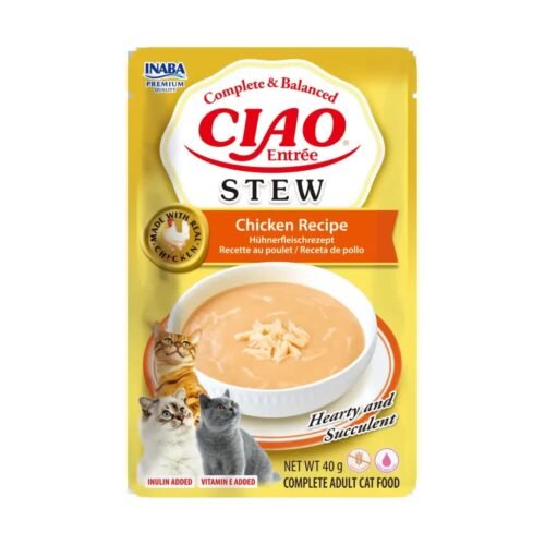 Sobre de Ciao Entree Stew Pollo para gatos, 40 g