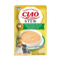 Sobre de Ciao Entree Stew Pollo con Atun para gatos, 40 g
