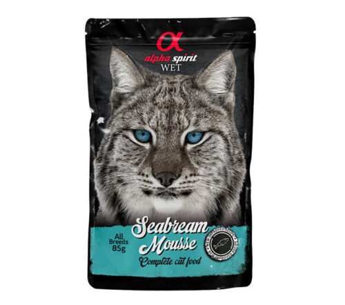 Bolsa de Alpha Spirit Mousse de Dorada 85 g para gatos
