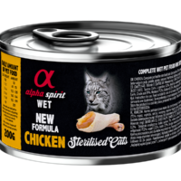 Alpha Spirit Pollo Esterilizados 200 g - gato Lata de Alpha Spirit Pollo para gatos esterilizados 200 g