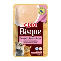 Sobre de Ciao Bisque sabor atún con salmón para gatos