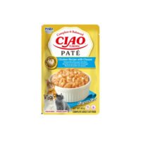 Sobre de Ciao Entrée Paté sabor pollo con queso para gatos, 40 g