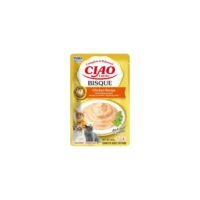 Sobre de Ciao Entrée Bisque sabor pollo para gatos, vista delantera