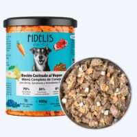 Tarro de Fidelis Menú Fresco Conejo con arroz, zanahoria y arándanos, 400 g
