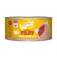 Lata de comida húmeda WOW Cat Adulto con filete de pollo y atún de 70g para gatos